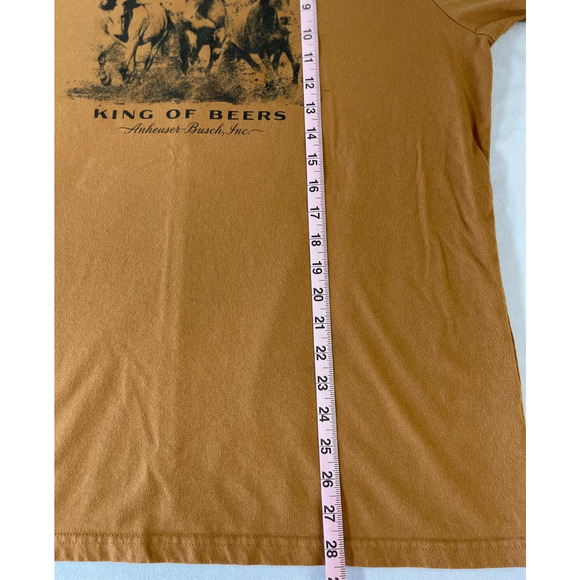 Budweiser King of Beers Graphic T-Shirt Horses Brown Unisex L RN#91497 - Picture 7 of 8